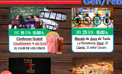 Actividades Sala Jove enero y febrero