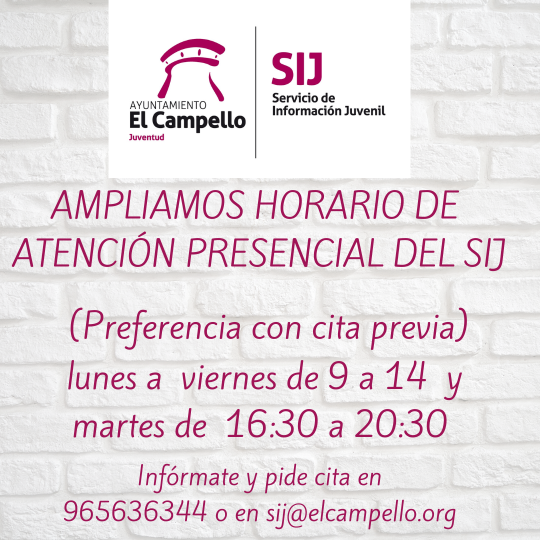 Ampliado el horario de atención presencial del SIJ