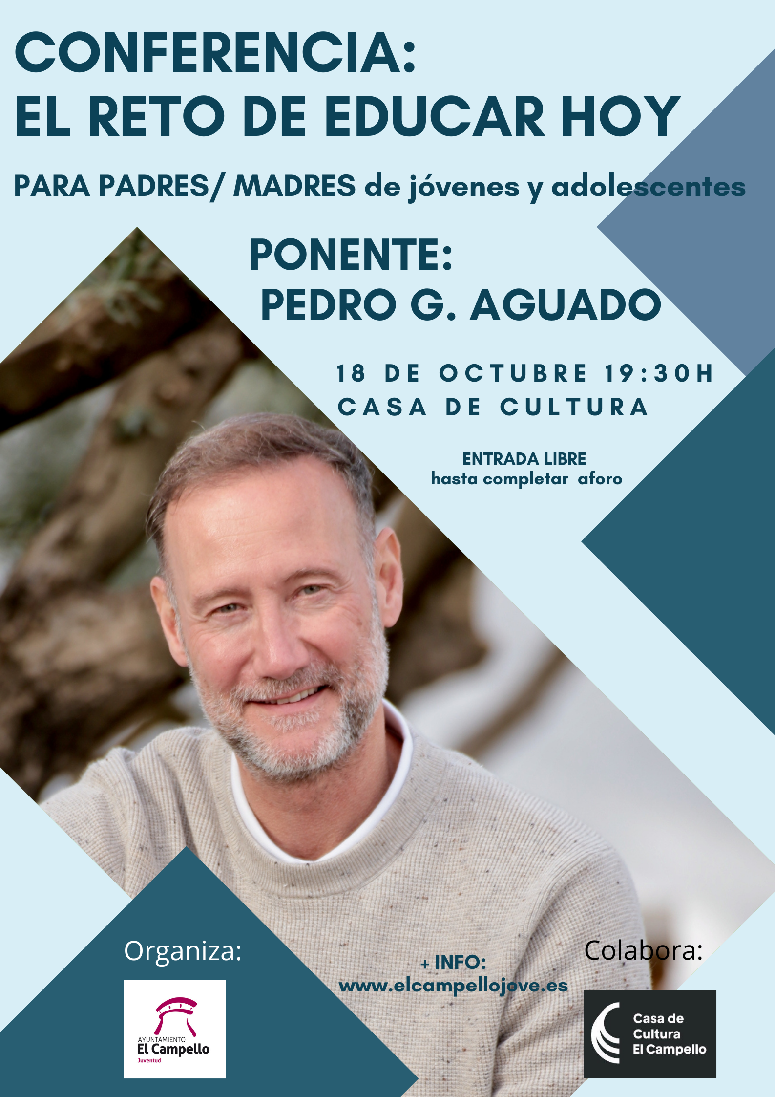 Pedro García Aguado – 18 Octubre – Conferencias en El Campello.