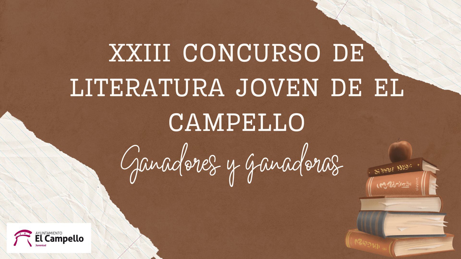 Ganadores/as XXIII CONCURSO DE LITERATURA JOVEN