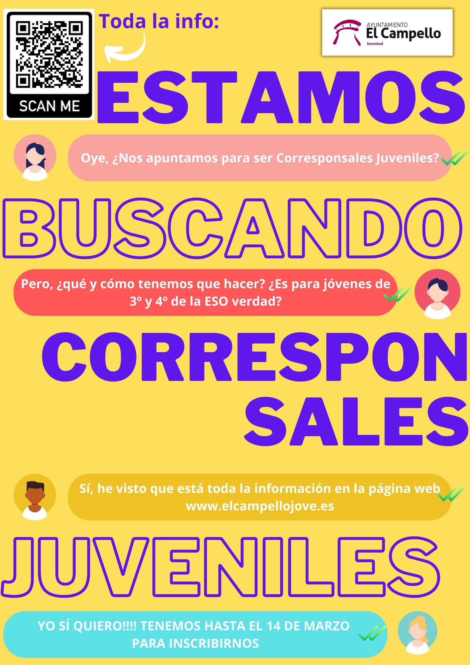 📢 ¡Buscamos Corresponsales Juveniles! Sé la voz de tu instituto 📢