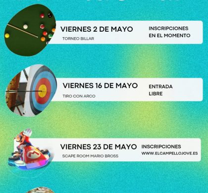 🌟 Actividades de Mayo en la Sala Jove El Campello