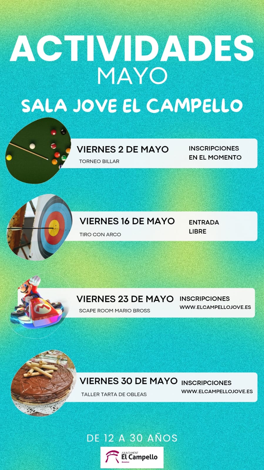 🌟 Actividades de Mayo en la Sala Jove El Campello