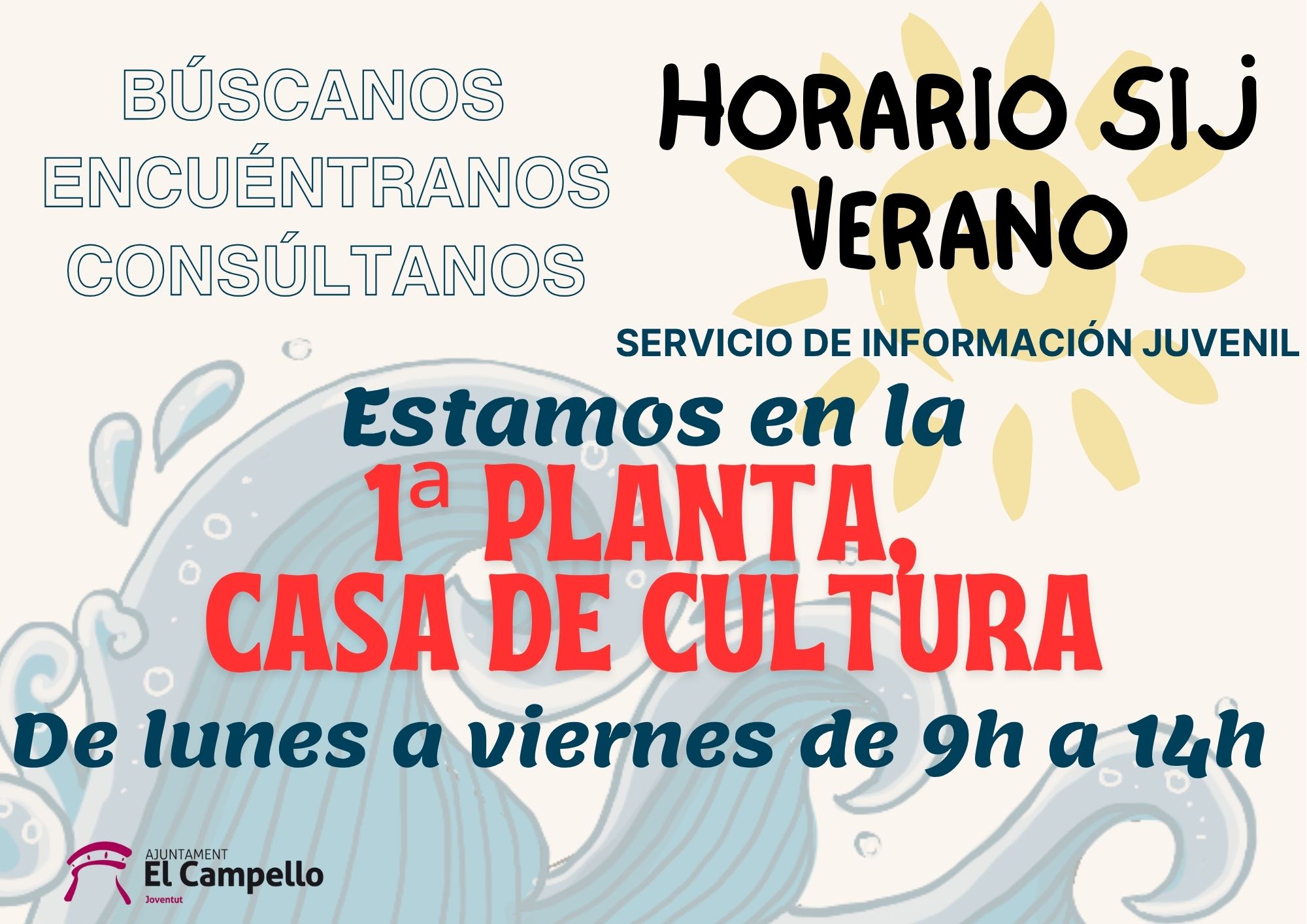 🏖 ¡Nuevo horario de verano del SIJ! ☀