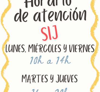 📢 ¡El SIJ vuelve a su ubicación habitual!