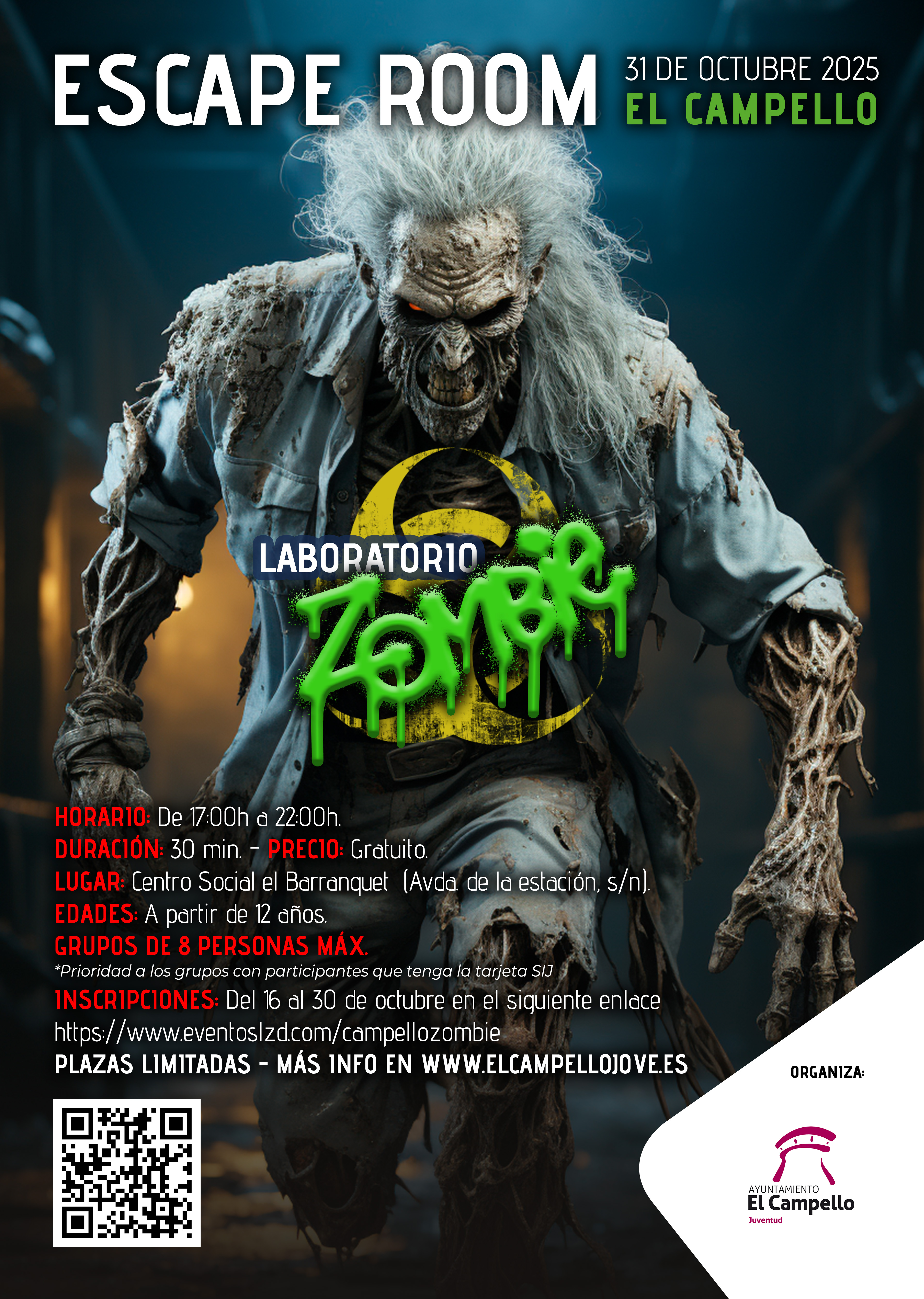 LISTA Y TURNOS ESCAPE  ROOM HALLOWEEN