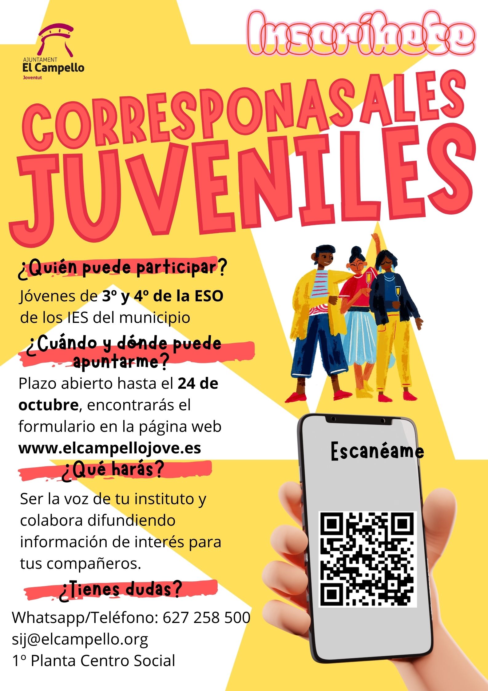 📢 ¡Se abren las inscripciones para los Corresponsales Juveniles 2025-26!