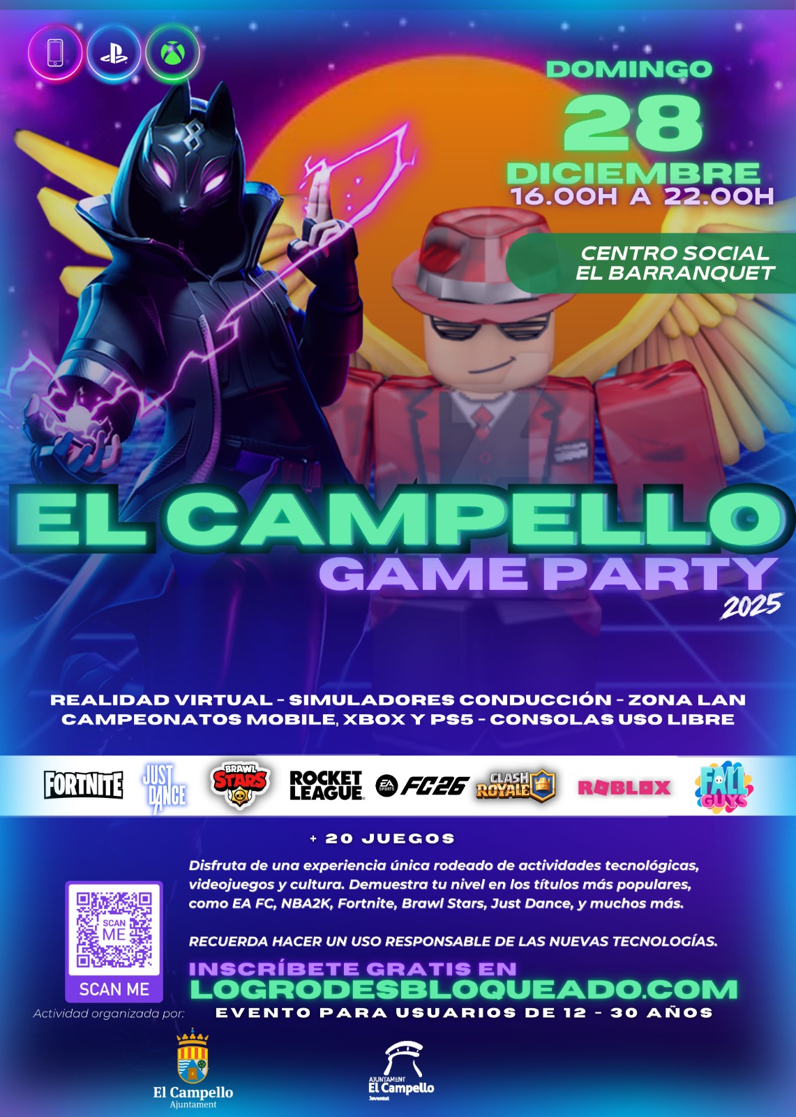 🎮 EL CAMPELLO GAME PARTY 2025