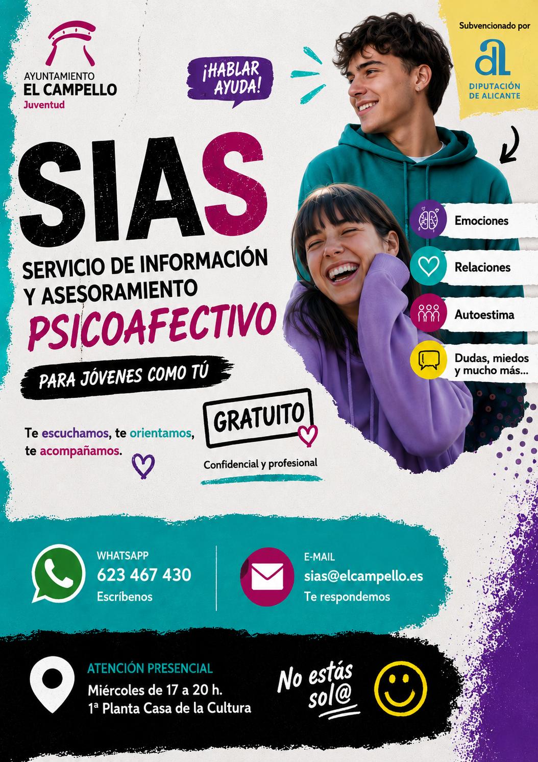 SIAS – Servicio de Información y Asesoramiento Psicoafectivo Joven
