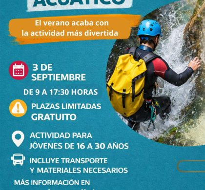 ¡¡¡ACTIVIDAD DE BARRANQUISMO ACUÁTICO!!!