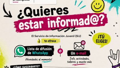 ¡MANTENTE INFORMADO/A!