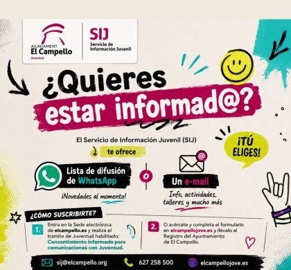 ¡MANTENTE INFORMADO/A!